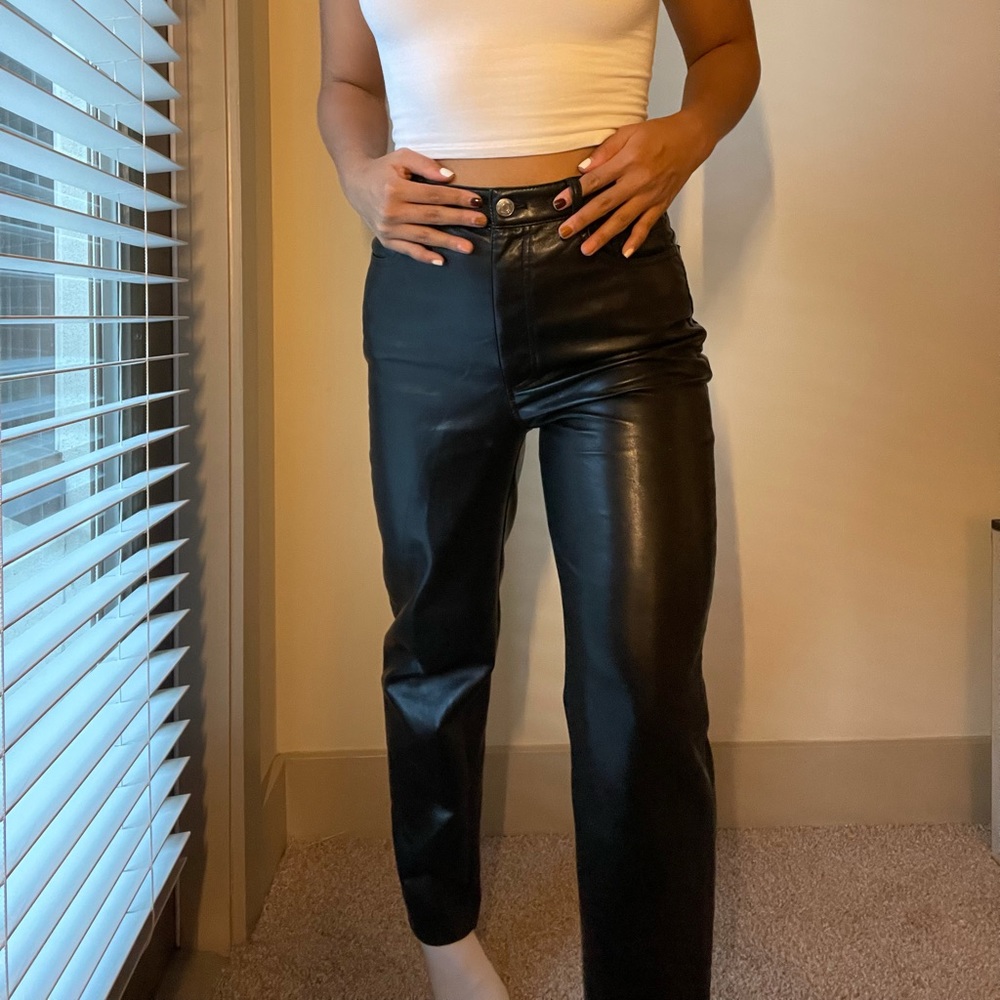 Aritzia Melina Leather Pants